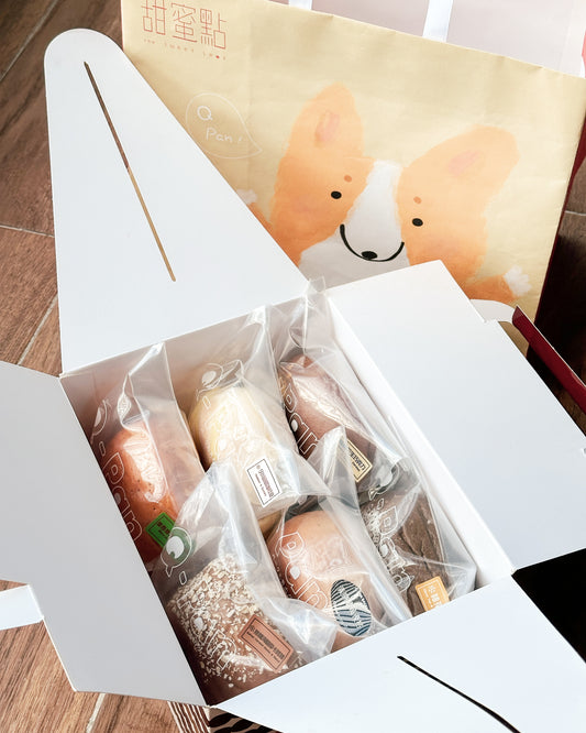 貪吃Q胖 貝果6入禮盒